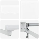 Automatická vysúvacia markíza vidaXL Biela 350x250 cm, Nahradná tkanina markízy vidaXL pre rám 3.5x2.5 m Biela – Obrázok 8