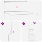 Automatická vysúvacia markíza vidaXL Biela 350x250 cm, Nahradná tkanina markízy vidaXL pre rám 3.5x2.5 m Biela – Obrázok 9