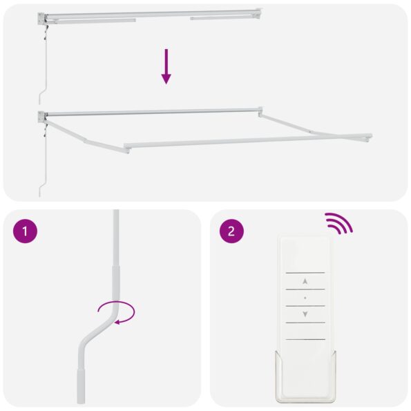 3330366_9.jpg Automatická vysúvacia markíza vidaXL Biela 350x250 cm, Nahradná tkanina markízy vidaXL pre rám 3.5x2.5 m Biela – Obrázok 9