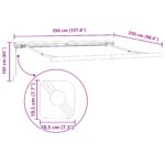 vidaXL Manuálna vysúvacia markíza svetlosivá 350x250 cm – Obrázok 11