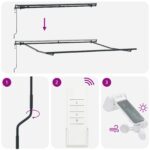 vidaXL Automatická Zasúvacia Markíza Červená 350x250 cm – Obrázok 9