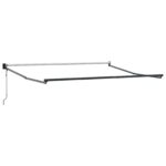 vidaXL Automatická vysúvacia markíza Červená 350x250 cm – Obrázok 5