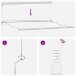 vidaXL Automatická vysúvacia markíza Čierna 400x300 cm – Obrázok 9