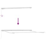 vidaXL Manuálna vysúvacia markíza Béžová 400x300 cm – Obrázok 9