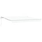 vidaXL Automatická vysúvacia markíza biela 400x300 cm – Obrázok 2