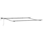 Manuálna Vysúvacia markíza s LED Biela 400x300 cm, Náhradná tkanina markízy vidaXL pre rám 4x3 m Biela – Obrázok 3