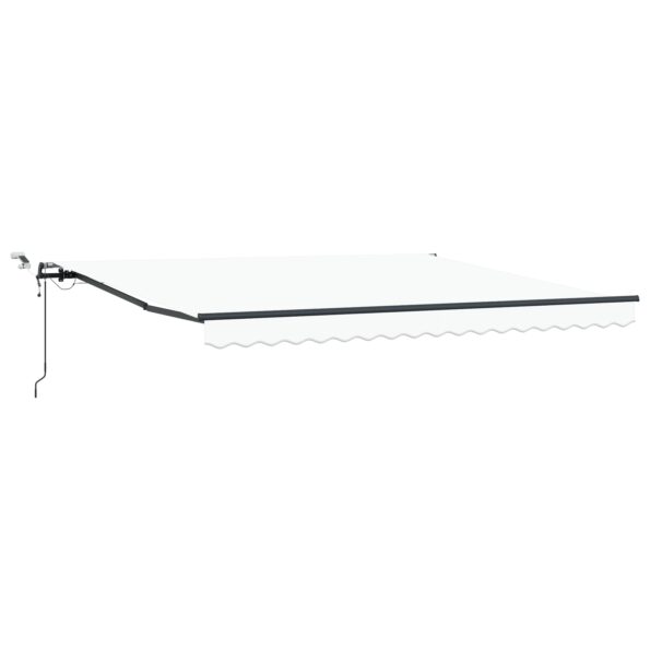 3330630_2.jpg Automatická zasúvacia markíza vidaXL s LED bielou 400x300 cm, Náhradný poťah markízy vidaXL pre rám 4x3 m biely – Obrázok 2