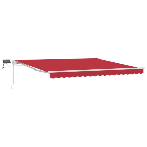3330688_2.jpg Ručná zasúvacia markíza vidaXL s LED Červená 400x300 cm, Náhradná tkanina markízy vidaXL pre rám 4x3 m Červená – Obrázok 2