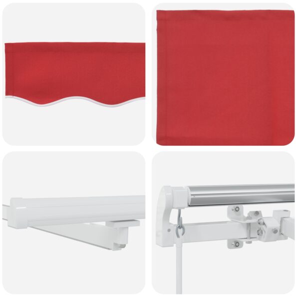3330688_8.jpg Ručná zasúvacia markíza vidaXL s LED Červená 400x300 cm, Náhradná tkanina markízy vidaXL pre rám 4x3 m Červená – Obrázok 8