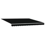 vidaXL Manuálna Vysúvacia Markíza s LED Čierna 400x350 cm – Obrázok 2
