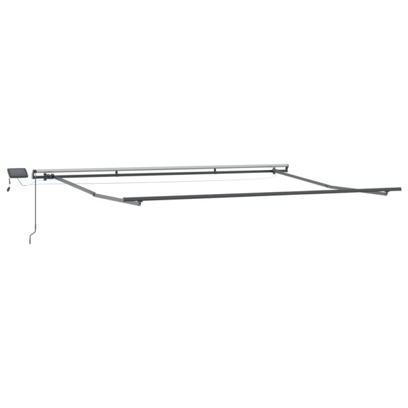3330780_3.jpg vidaXL Manuálna Vysúvacia Markíza s LED Čierna 400x350 cm – Obrázok 3