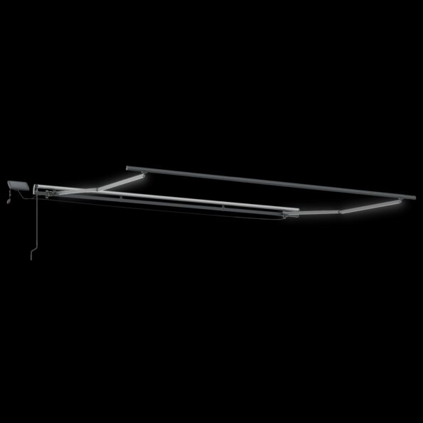 3330780_5.jpg vidaXL Manuálna Vysúvacia Markíza s LED Čierna 400x350 cm – Obrázok 5