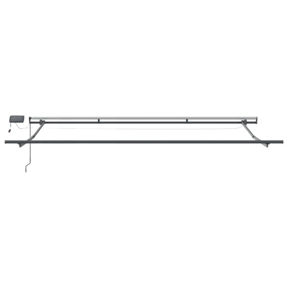 3330780_7.jpg vidaXL Manuálna Vysúvacia Markíza s LED Čierna 400x350 cm – Obrázok 7