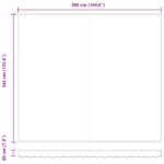 Automatická zasúvacia markíza vidaXL Červená 400 x 350 cm, Náhradná tkanina markízy vidaXL pre rám 4 x 3,5 m Červená – Obrázok 11