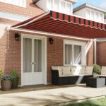 vidaXL Ručná vysúvacia markíza Oranžová a Hnedá 500x300 cm – Obrázok 3