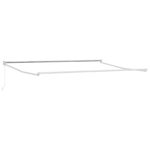 vidaXL Ručná vysúvacia markíza Oranžová a Hnedá 500x300 cm – Obrázok 5