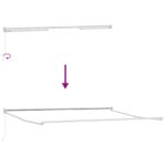 vidaXL Ručná vysúvacia markíza Oranžová a Hnedá 500x300 cm – Obrázok 9