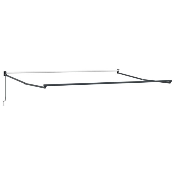 vidaXL Manuálna vysúvacia markíza oranžová a hnedá 500x300 cm – Obrázok 5