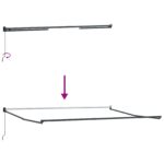 vidaXL Manuálna zasúvacia markíza Žltá a Oranžová 500x300 cm – Obrázok 9