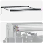 vidaXL Automatická zasúvacia markíza s pruhmi 500x300 cm – Obrázok 10