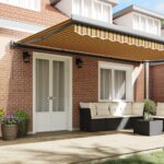 vidaXL Automatická zasúvacia markíza s pruhmi 500x300 cm – Obrázok 3