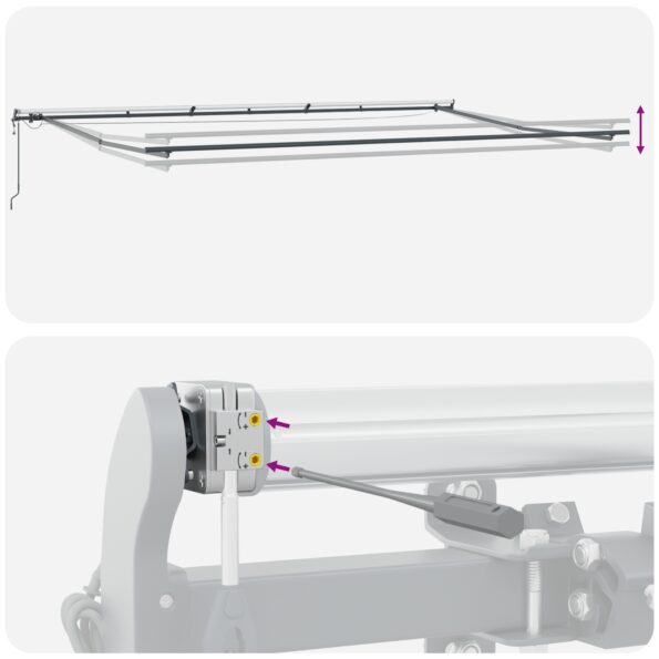 vidaXL Automatická zasúvacia markíza s LED oranžová a hnedá 600x300 cm – Obrázok 12