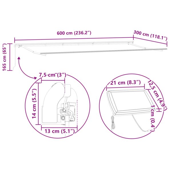3331598_12.jpg vidaXL Ručná vysúvacia markíza s LED, žltá a oranžová 600x300 cm – Obrázok 12