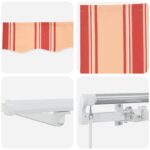 vidaXL Ručná vysúvacia markíza s LED, žltá a oranžová 600x300 cm – Obrázok 9