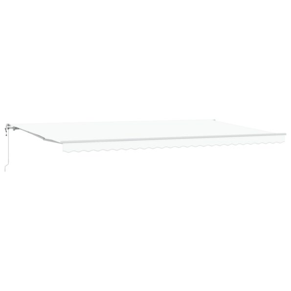 3331647_2.jpg Automatická vysúvacia markíza vidaXL Biela 600x300 cm, Náhradná látka markízy vidaXL pre rám 6x3 m Biela – Obrázok 2