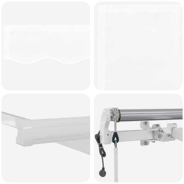 3331647_8.jpg Automatická vysúvacia markíza vidaXL Biela 600x300 cm, Náhradná látka markízy vidaXL pre rám 6x3 m Biela – Obrázok 8