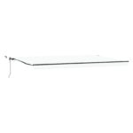 vidaXL Automatická vysúvacia markíza s LED Biela 600x300 cm – Obrázok 2