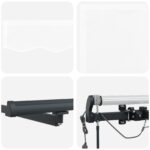 vidaXL Automatická vysúvacia markíza s LED Biela 600x300 cm – Obrázok 8