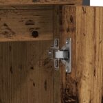 vidaXL Kúpeľňový Umývadlový Kabinet s Vstavaným Umývadlom Staré Drevo Spracované Drevo – Obrázok 13