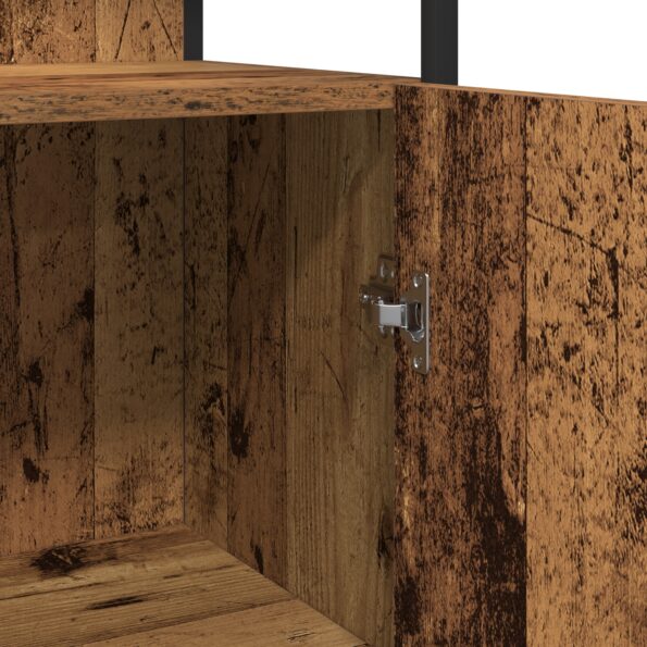 vidaXL 4-dielna súprava nábytku do kúpeľne Staré drevo – Obrázok 11