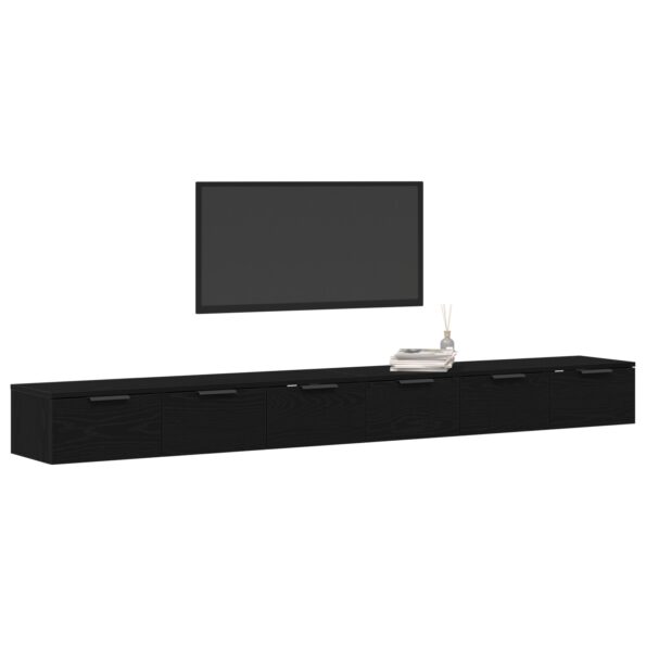 vidaXL Nástenné skrinky 2 ks Čierny dub 102x30x20 cm Kompozitné drevo – Obrázok 3