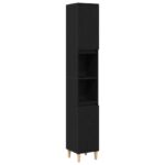 vidaXL súprava kúpeľňových skríň čierny dub inžinierske drevo – Obrázok 5