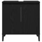 vidaXL 3-dielny kúpeľňový nábytok Čierny dub Inžinierske drevo – Obrázok 10