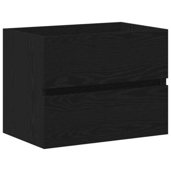 3333148_6.jpg Umývadlová skriňa vidaXL s integrovaným umývadlom Čierna dubová z MDF, Umývadlová skriňa vidaXL Čierna dubová 60x38,5x45 cm z MDF – Obrázok 6