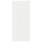 vidaXL Skrinka na topánky Biela 80x35.5x180 cm Kompozitné drevo – Obrázok 6