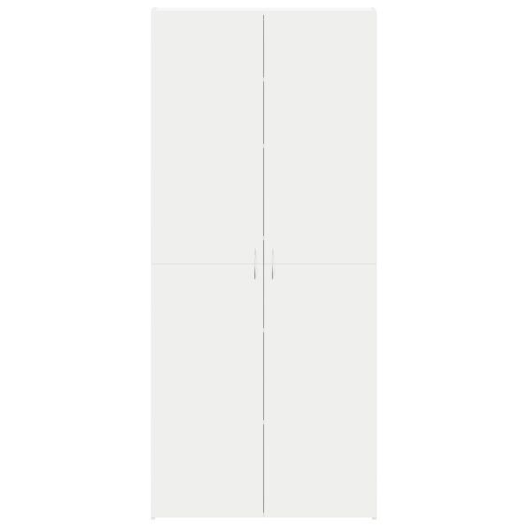 vidaXL Skrinka na topánky Biela 80x35.5x180 cm Kompozitné drevo – Obrázok 6