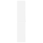 vidaXL Skrinka na topánky Biela 80x35.5x180 cm Kompozitné drevo – Obrázok 7