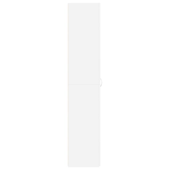 vidaXL Skrinka na topánky Biela 80x35.5x180 cm Kompozitné drevo – Obrázok 7