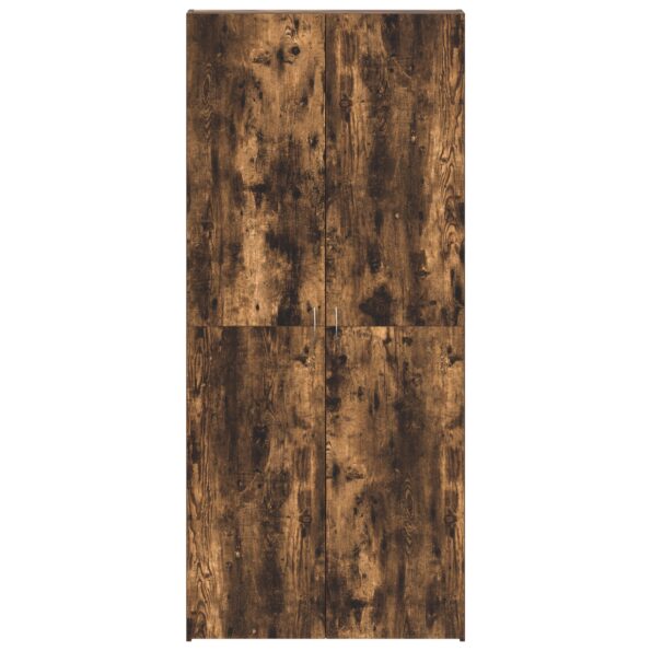 vidaXL Kabinet na topánky Dymený dub Kompozitné drevo Vešiak na topánky – Obrázok 6