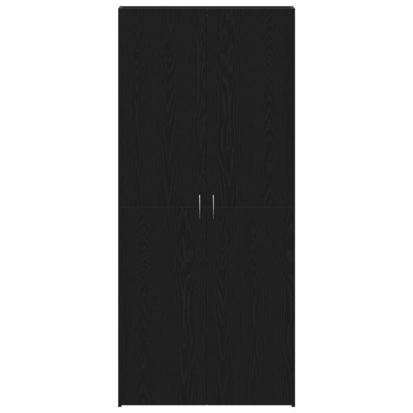 vidaXL Skriňa na topánky Čierny dub Kompozitné drevo Skriňa na topánky – Obrázok 6