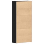 vidaXL Skriňa na topánky Čierny dub Kompozitné drevo Skriňa na topánky – Obrázok 8