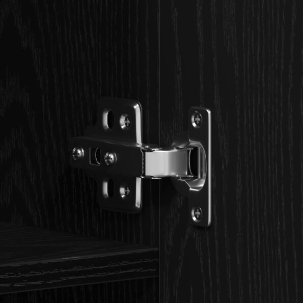 vidaXL Skriňa na topánky Čierny dub Kompozitné drevo Skriňa na topánky – Obrázok 9