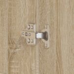 vidaXL Skriňa na topánky Sonoma dub 80x39x180 cm Inžinierske drevo – Obrázok 10