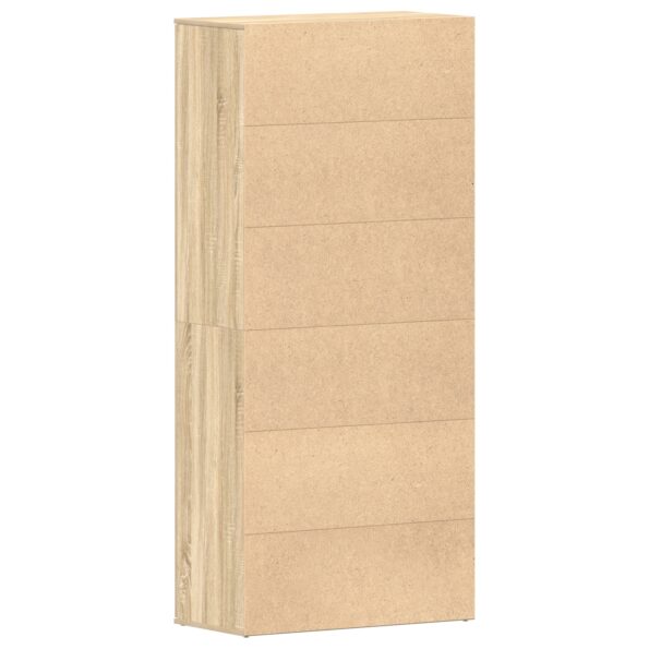 vidaXL Skriňa na topánky Sonoma dub 80x39x180 cm Inžinierske drevo – Obrázok 8