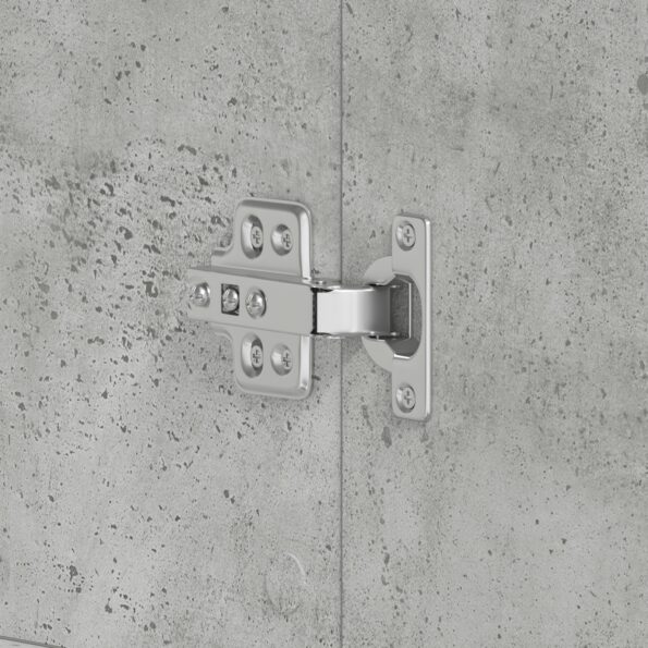 vidaXL Skrinka na topánky Betónová šedá 80x39x180 cm Zpevnené drevo – Obrázok 10