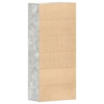 vidaXL Skrinka na topánky Betónová šedá 80x39x180 cm Zpevnené drevo – Obrázok 8